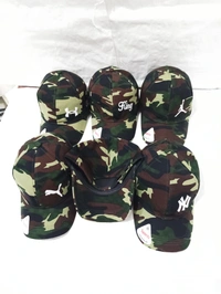 Mens  Camoflauge Flaxifit Embrodary  Logo Cap Fitting  - Steel Buckle - Free, 6