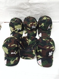 Mens  Camoflauge Flaxifit Embrodary  Logo Cap Fitting  - Steel Buckle - Free, 6