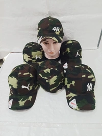 Mens  Camoflauge Flaxifit Embrodary  Logo Cap Fitting  - Steel Buckle - Free, 6