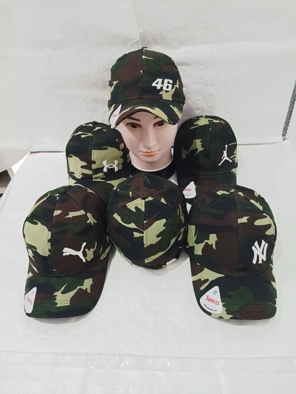 Mens  Camoflauge Flaxifit Embrodary  Logo Cap Fitting  - Steel Buckle - Free, 6