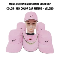 Mens Cotton Embrodary Logo Cap Color - Pink  Color Cap Fitting Velcro - Free, 6