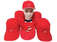 Mens Cotton Embrodary Logo Cap Color - Red Color Cap Fitting Velcro - Free, 6
