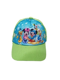 Kids  Cotton  Cartoon Printed Cap Color  Mix Color Cap Fitting  Velcro - Free, 6