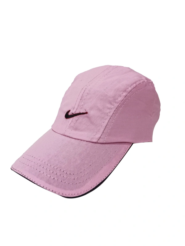 Mens Cotton Embrodary Logo Cap Color - Pink  Color Cap Fitting Velcro - Free, 6