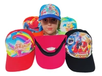 Kids Cotton Cartoon Printed Caps Color- Mix Color Cap Fitting - Velcro - Free, 6