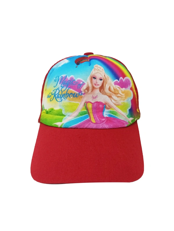 Kids Cotton Cartoon Printed Caps Color- Mix Color Cap Fitting - Velcro - Free, 6