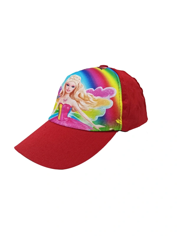 Kids Cotton Cartoon Printed Caps Color- Mix Color Cap Fitting - Velcro - Free, 6