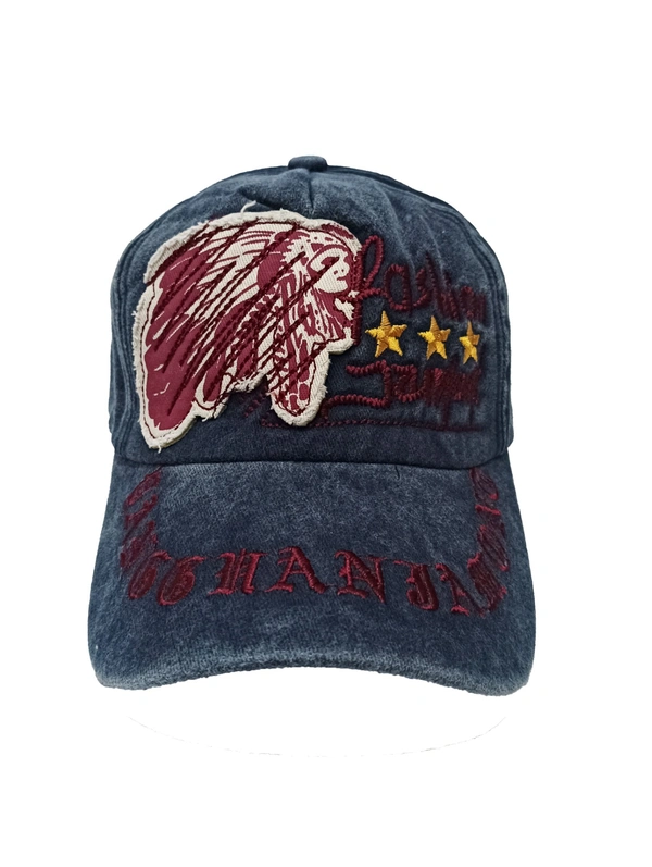 Mens Cotton China Imported Printed Cap Color - Mix Color Pack & Multi Print Fitting - Metal Buckle - Free, 6