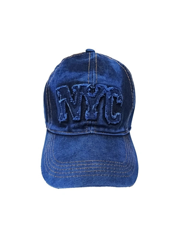 Mens Embrodary Logo Jeans Cotton China Imported Caps Color - Blue Fitting - Buckle - Free, 6