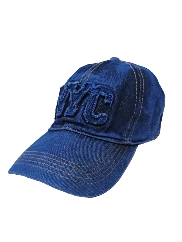Mens Embrodary Logo Jeans Cotton China Imported Caps Color - Blue Fitting - Buckle - Free, 6