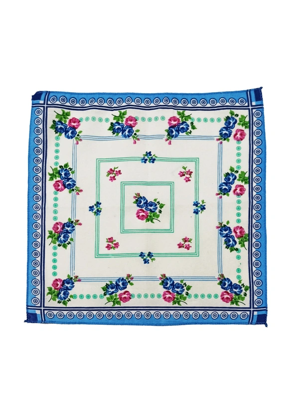 Cotton Multi Color Multi Printed Colorful Hankies - 12
