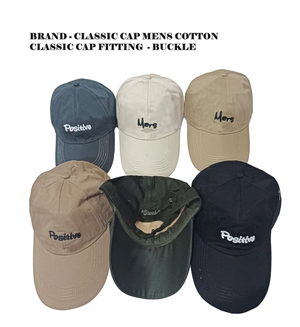 Brand - Classic Cap Mens Cotton Classic Cap Fitting  - Buckle - Free, 6
