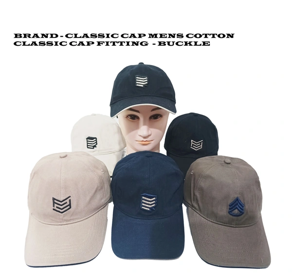 Brand - Classic Cap Mens Cotton Classic Cap Fitting  - Buckle - Free, 6