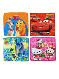 BIJKART  KIDS COTTON MULTI COLOR   MULTI CARTOON PRINT  HANKIES  - 10/10, 12