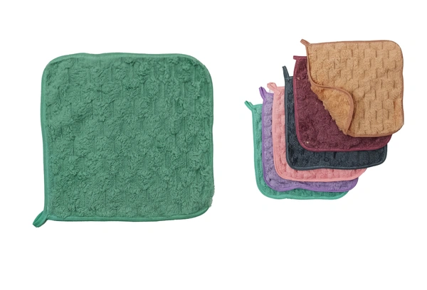 BIJKART  10 in x10 in Hand Towels 12 Pieces with Assorted Colors - 10/10, 12