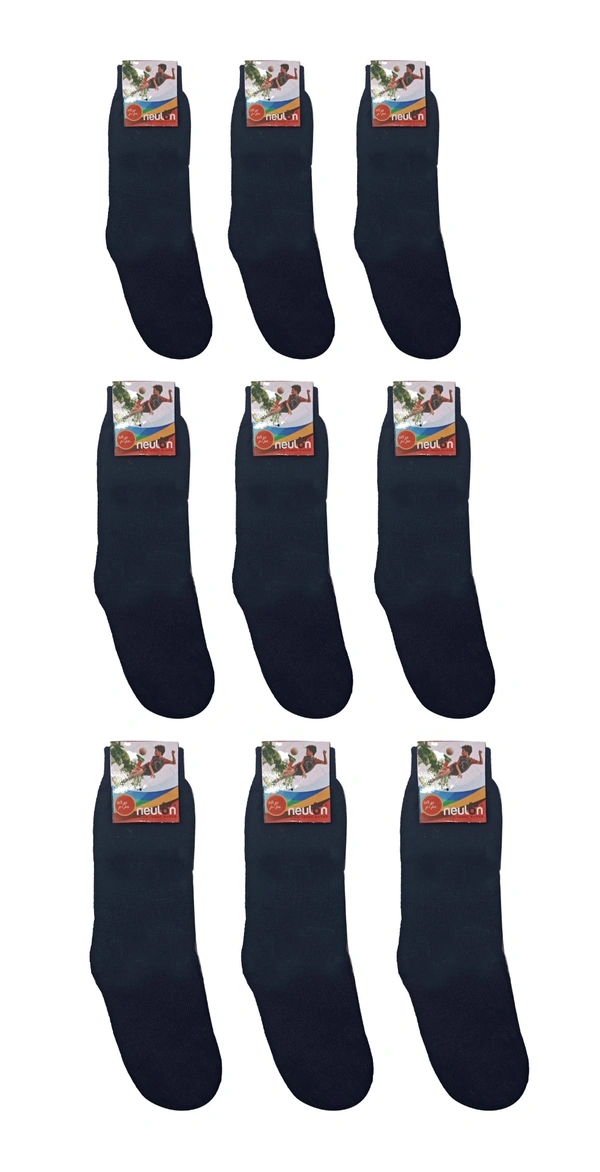 Kids School Socks Blue Color  Pack (Pack Of 18 Pairs)
Size -2,3,4, - Size -2,3,4,, 18