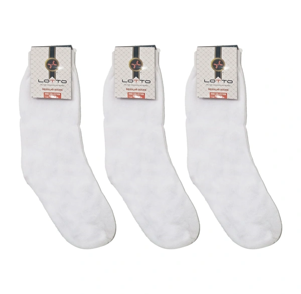Kids School Socks White Color  Pack (Pack Of 18 Pairs)
Size -2,3,4, - Size -2,3,4,, 18