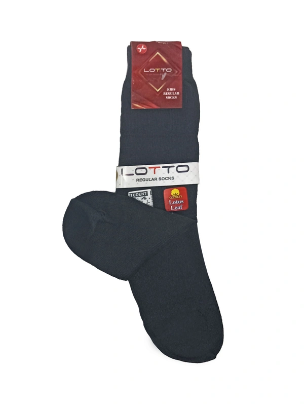 Kids School Socks Black Color  Pack (Pack Of 18 Pairs)
Size -2,3,4, - Size -2,3,4,, 18