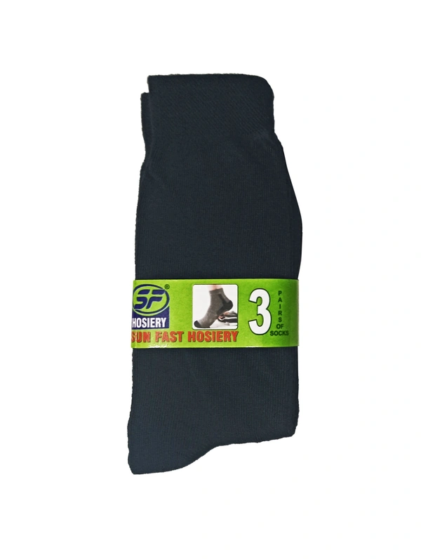 Kids School Socks Black Color Socks (Pack Of 12 Pairs) Size 4 - Size 4, 12