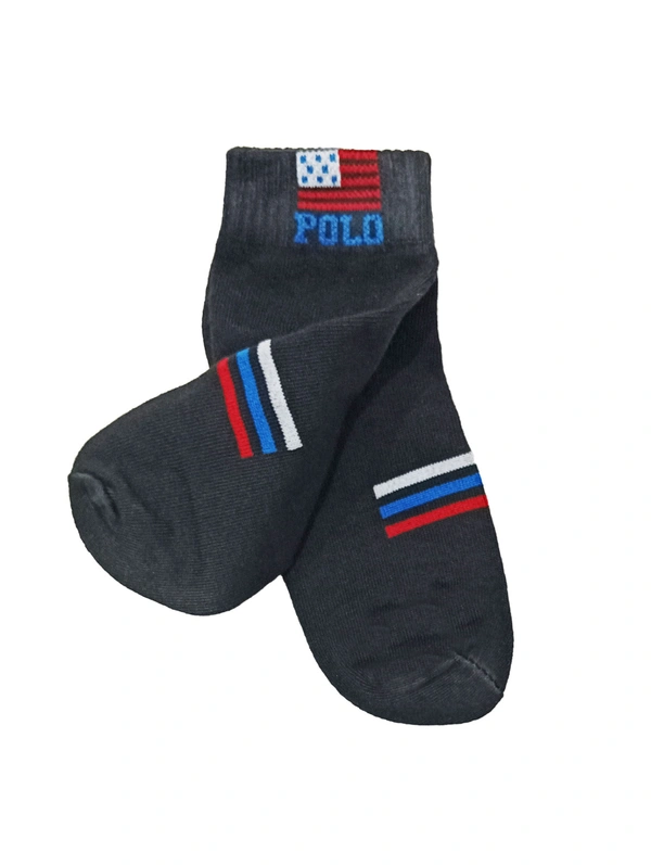 Men  Mix Branded Anklet  Socks, Mix Color Pack (Pack  Of 12 Pairs) - Free, 12