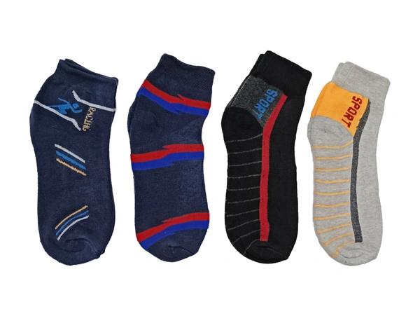 Men & Women Anklet Socks, Mix Color Pack (Pack  Of 12Pairs) - Free, 12