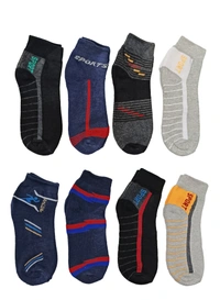 Men & Women Anklet Socks, Mix Color Pack (Pack  Of 12Pairs) - Free, 12