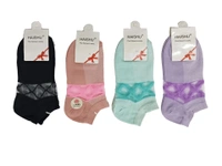 Women Anklet Socks, Mix Color Pack (Pack  Of 10Pairs) - Free, 10