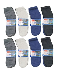 Men Plain  Socks, Mix Color Pack (Pack  Of 12 Pairs) - Free, 12