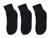 Men Plain  Socks, Black Color Pack (Pack  Of 12 Pairs) - Free, 12