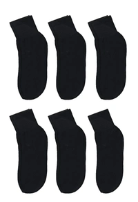 Men Plain  Socks, Black Color Pack (Pack  Of 12 Pairs) - Free, 12