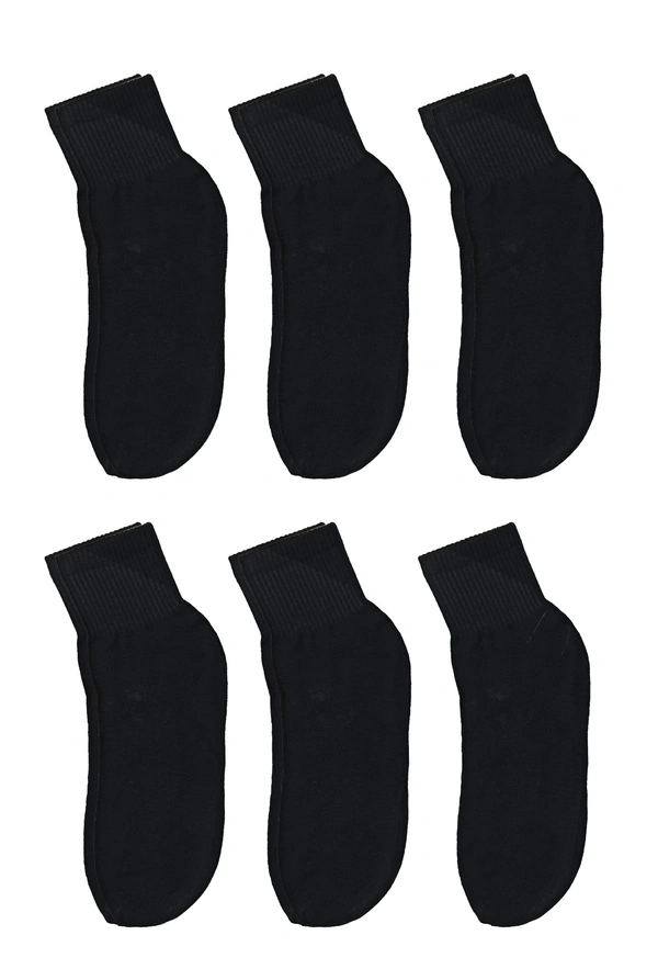 Men Plain  Socks, Black Color Pack (Pack  Of 12 Pairs) - Free, 12