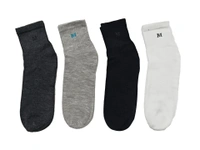 Men  Plain  Socks, Mix Color Pack (Pack  Of 12 Pairs) - Free, 12