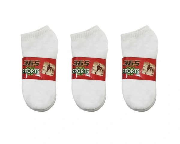 Boys White Colour  Socks (Pack Of 12 Pairs) - Free, 12