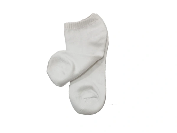 Boys White Colour  Socks (Pack Of 12 Pairs) - Free, 12