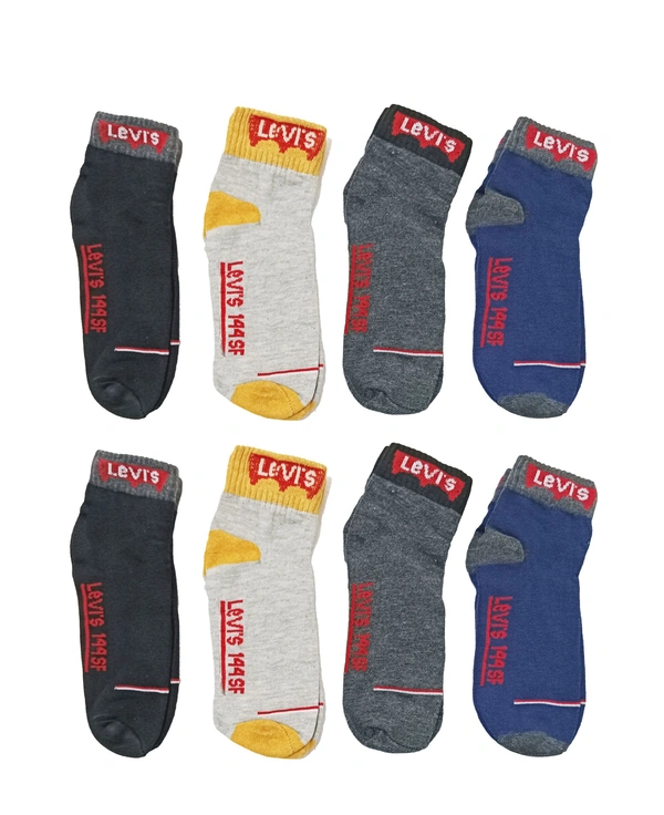 Men  Branded Anklet  Socks, Mix Color Pack (Pack  Of 12 Pairs) - Free, 12