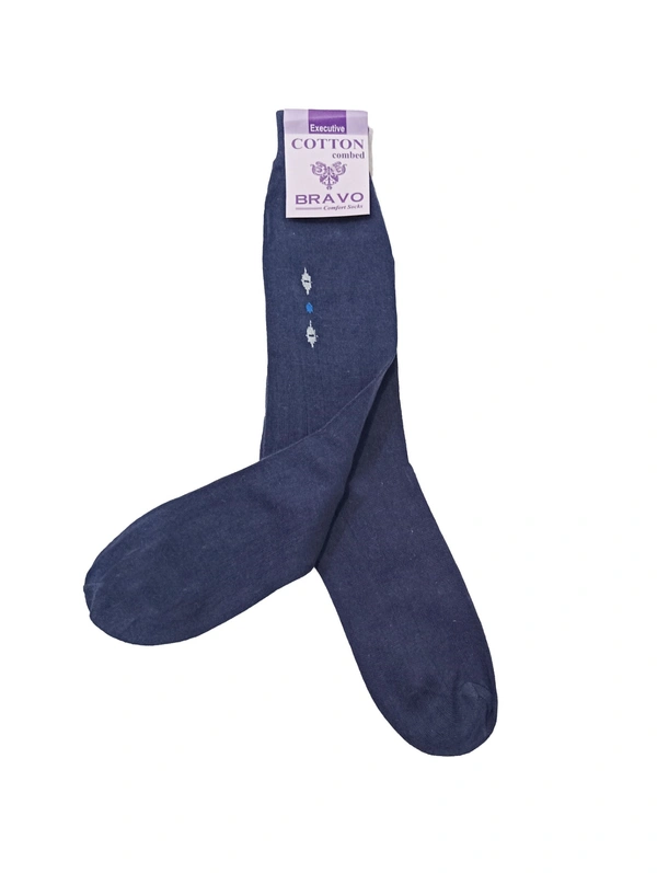 Mens Long Plain  Socks, Mix Color Pack (Pack  Of 12 Pairs) - Free, 12