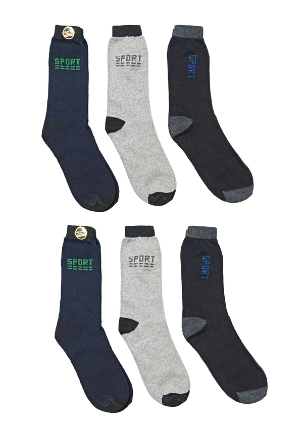Mens Long Socks, Mix Color Pack (Pack  Of 12 Pairs) - Free, 12