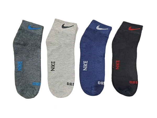 Men  Branded Anklet  Socks, Mix Color Pack (Pack  Of 12 Pairs) - Free, 12