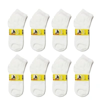 Boys  Socks, White Color Pack (Pack  Of 12 Pairs) - Free, 12