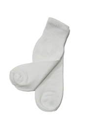 Mens White Color Socks  Pack (Pack  Of 12 Pairs) - Free, 12
