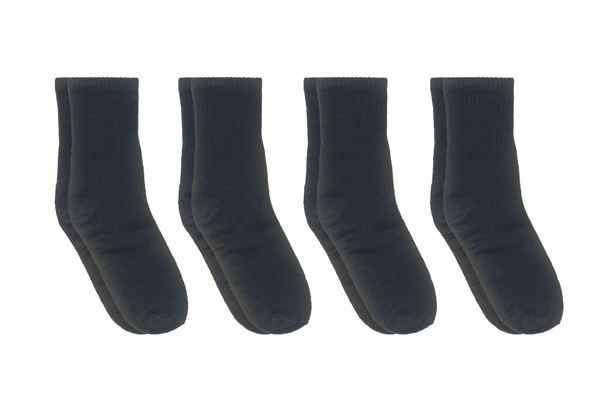 Mens Long  Socks, Black Color Pack (Pack  Of 12 Pairs) - Free, 12