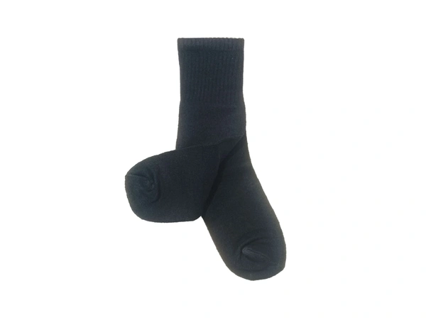 Mens Long  Socks, Black Color Pack (Pack  Of 12 Pairs) - Free, 12