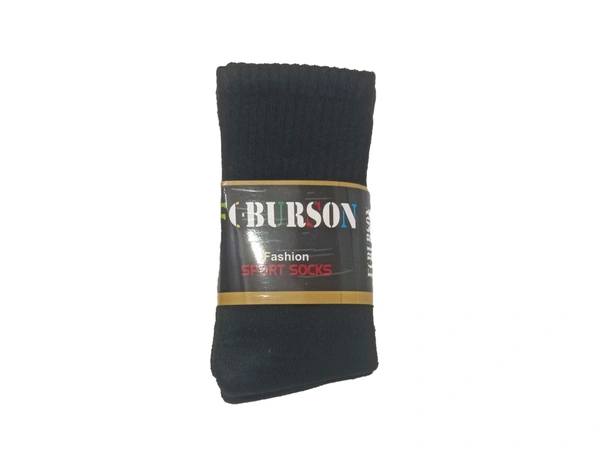Mens Long  Socks, Black Color Pack (Pack  Of 12 Pairs) - Free, 12