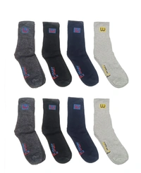 Mens Long  Socks, Mix Color Pack (Pack  Of 12 Pairs) - Free, 12