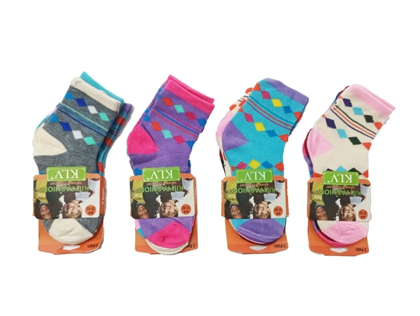 Kids Socks Mix Colour Pack  (Pack Of 12 Pair )
Size-3-6,6-9,9-12, Year - 3-6,6-9,9-12, Year, 12