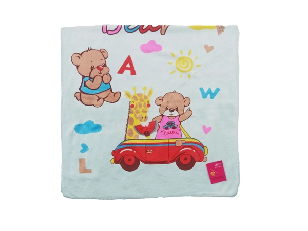 BIJKART 24 in x48 in  Bath Towel 6 Pieces with Assorted Cartoon Print And MULTI  Colors - 24/48, 6