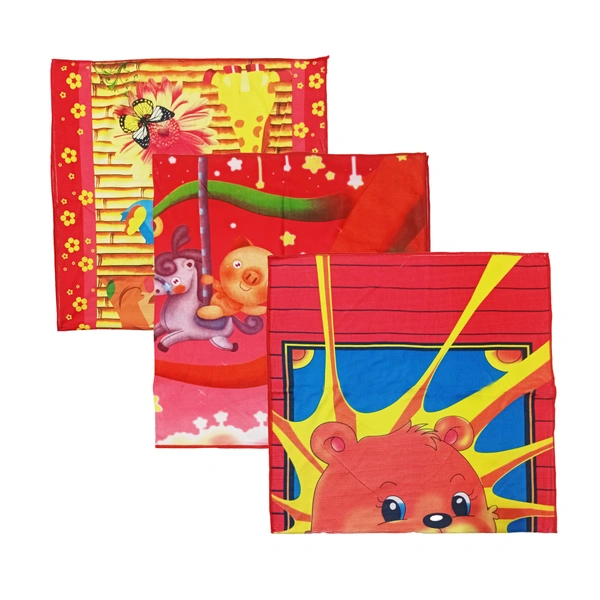 BIJKART  24 in x 48 in Bath Towel 12 Pieces with Assorted Cartoon Print And Colors - 24/48, 12