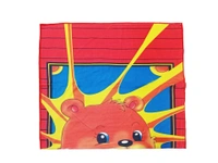 BIJKART  24 in x 48 in Bath Towel 12 Pieces with Assorted Cartoon Print And Colors - 24/48, 12