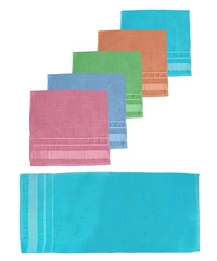 BIJKART 28 in x 58 in Bath Towels 6 Pieces with Assorted Colors - 28 /58, 6