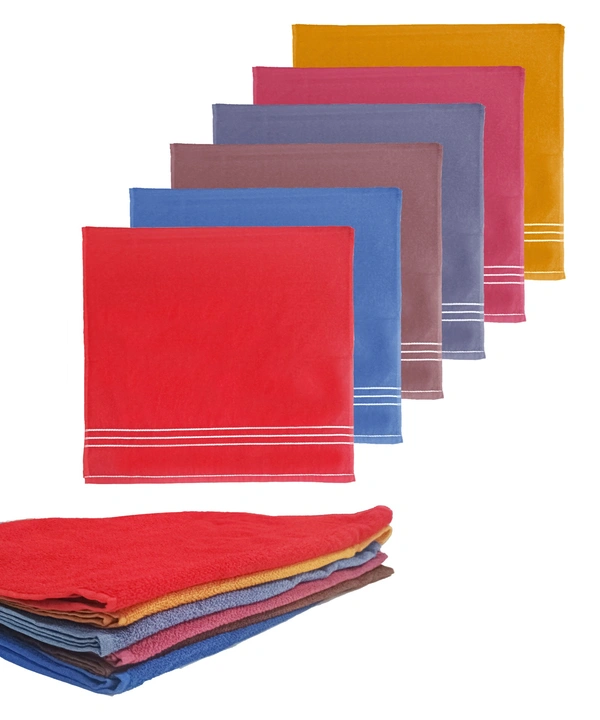 BIJKART 28 in x 58 in Bath Towels 6 Pieces with Assorted Colors - 28/58, 6